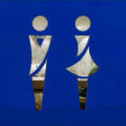 Aplique De Espelho Decorativo Masc Fem 18x12cm 2 Pçs 38144 Pr