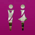 Aplique De Espelho Decorativo Masc Fem 18x12cm 2 Pçs 38144 Pr