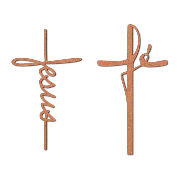 Aplique Recorte Religioso Cruz Fé Jesus Mdf 6 Mm Para Artesan