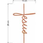 Aplique Recorte Religioso Cruz Fé Jesus Mdf 6 Mm Para Artesan