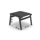 Apoio De Pé Riviera Alumínio Preto Tela Preto