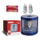 Apontador Elétrico Pilha Automático Escolar Com Depósito - Az