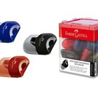 Apontador Escolar Faber-castell Mini Shape Neon Com Depósito