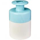 Aquamare Vaso 24cm Ceramica Azul E Branco Home & Co P/ Sala