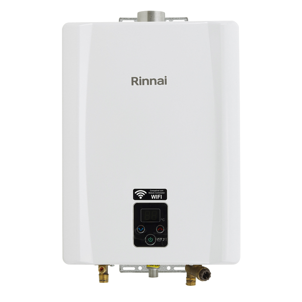 Aquecedor de Água a Gás 21L/min GLP Branco Digital E21 Bivolt Rinnai