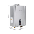Aquecedor de Água a Gás 21L/min GLP Prata Digital Wi-Fi E21 Bivolt Rinnai