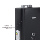 Aquecedor de Água a Gás 21L/min GLP Preto Digital Wi-Fi E21 Bivolt Rinnai