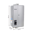 Aquecedor de Água a Gás 32,5L/min GLP Prata Digital Wi-Fi E33 Bivolt Rinnai