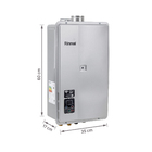 Aquecedor de Água a Gás 32,5L/min GN Prata Digital Wi-Fi E33 Bivolt Rinnai
