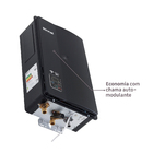 Aquecedor de Água a Gás 32,5L/min GN Preto Digital Wi-Fi E33 Bivolt Rinnai