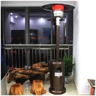 Aquecedor A Gas Aço Inox Externo Interno Estilo Chapeu