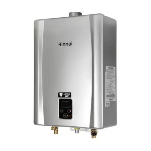 Aquecedor A Gás Digital Rinnai 17 Litros Prata