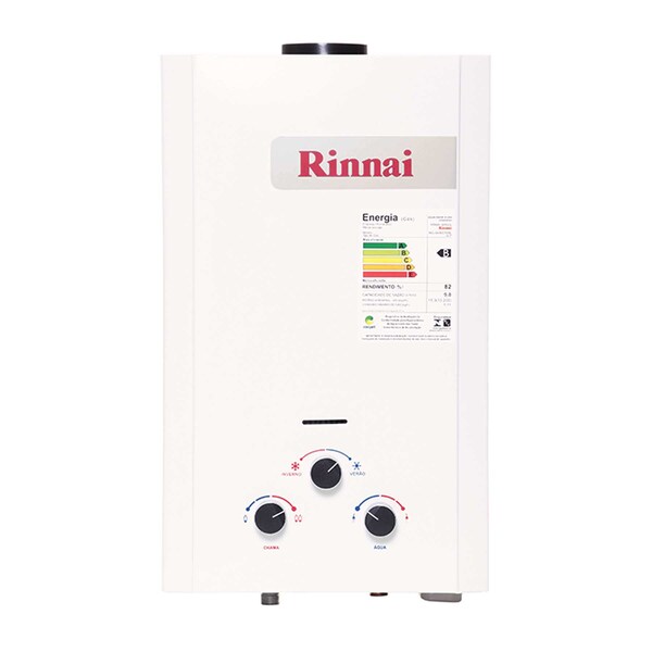 Aquecedor a Gás GLP 9L/min Branco M09 Rinnai