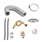 Aquecedor A Gás Gn Rinnai Reu E17 Prata+kit De Instalação