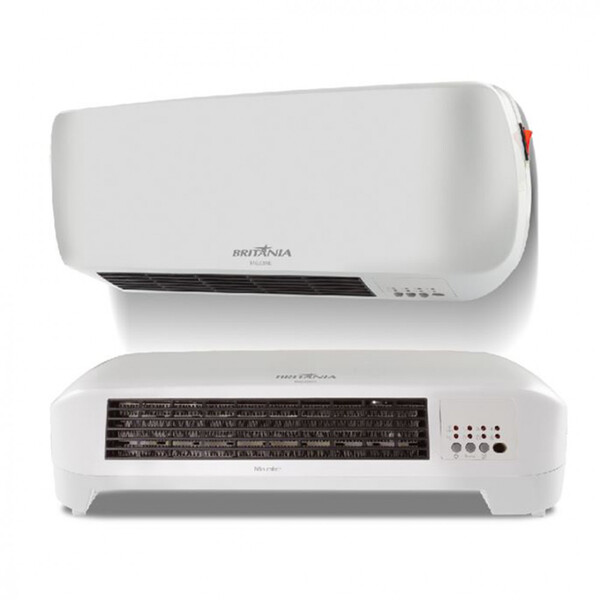 Aquecedor Britânia De Parede Baq2200b 2 Em 1 Com Timer