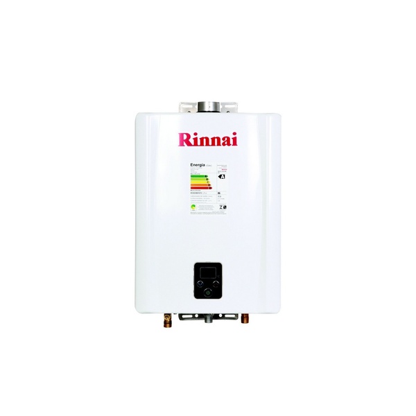 Aquecedor De Agua A Gás Eletrônico 17l E17 Rinnai Gn Branco