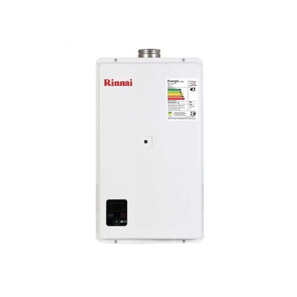 Aquecedor De Agua A Gás Eletrônico 33l E33 Rinnai Glp Branco