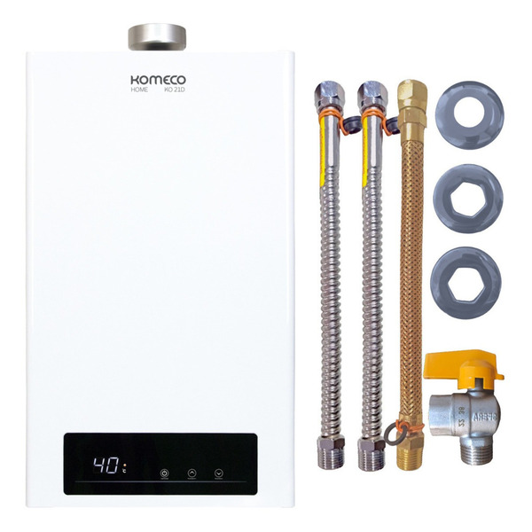 Aquecedor De Água A Gás Komeco 21d Home 21 Litros Com Kit Gás