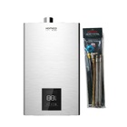 Aquecedor De Água A Gás Komeco Ko 21 Di Prime Wifi Inox Digit