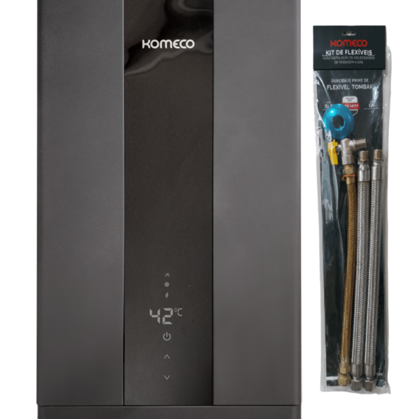 Aquecedor De Água A Gás Komeco Ko 36 Bk Home  ( Preto ) 36 Li