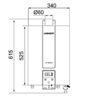 Aquecedor De Água A Gás Lorenzetti 15 Litros LZ 1600DE-BK Pre