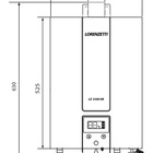 Aquecedor De Água A Gás Lorenzetti 25 Litros Lz 2500de-bk Pre