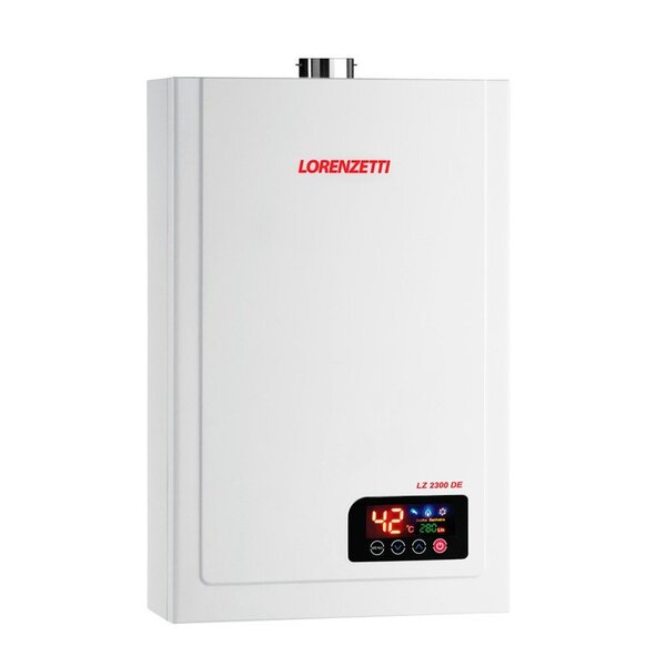 Aquecedor De Água A Gás Lz 2300de Digital Lorenzetti Glp (gás