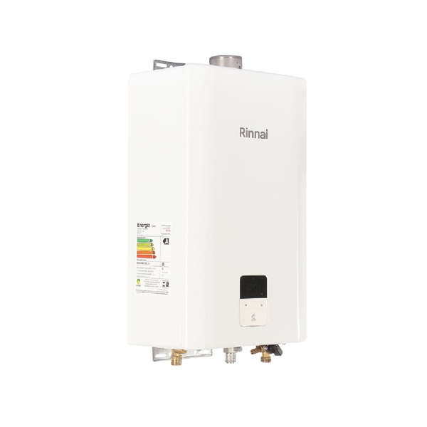 Aquecedor de Água a Gás Rinnai 10L/min GLP Branco Digital Bivolt