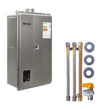 Aquecedor De Água A Gás Rinnai Reu E27 Feh 27 Litros Prata Ki