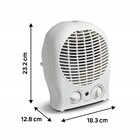 Aquecedor Elétrico Termoventilador 1500W 127V (110V) Branco Flag 4 Equation