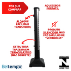 Aquecedor Elétrico Vertical Quartzo 127V Beltempo