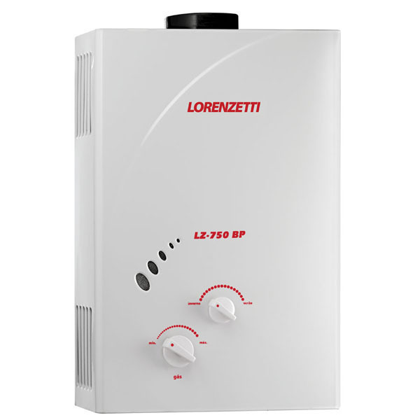 AQUECEDOR AGUA GAS GN EXAUSTAO NATURAL 7,50 L/MIN LZ750BP LORENZETTI