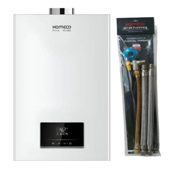 Aquecedor Komeco Ko 26d Prime Wifi Branco 26 Litros Gás Glp Com