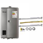 Aquecedor Rinnai 27 Litros E27 Feh Gn Prata (digital) + Kit L