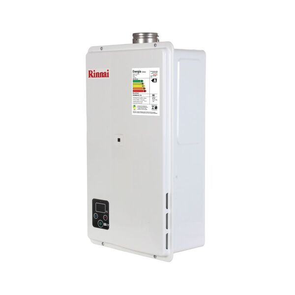 Aquecedor Rinnai Reu E271 Feh Top Vazão De 27 Litros - Branco