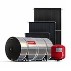 Aquecedor Solar 200l Alta Pressão Boiler + Placa + Vaso Komec