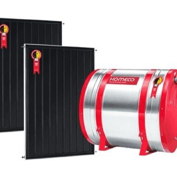 Aquecedor Solar 400 L Inox 304 Baixa Pressão Nível + 2 Coleto