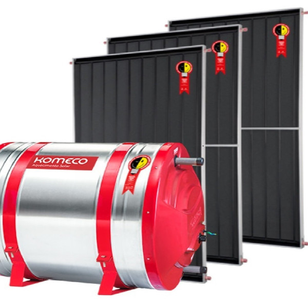 Aquecedor Solar 800 L Inox 316 Baixa Pressão Nível + 4 Coleto