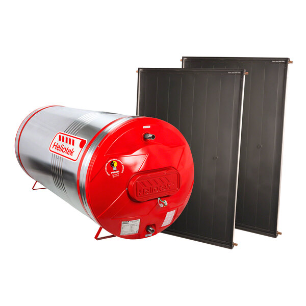 Aquecedor Solar Heliotek 400 Litros Inox 444 Flex (nível) Mk4