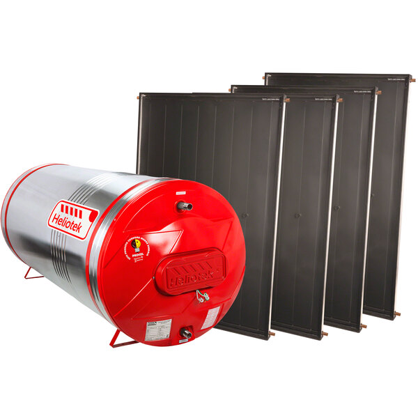 Aquecedor Solar Heliotek 500 Litros Inox 444 Alta Pressão Mkp