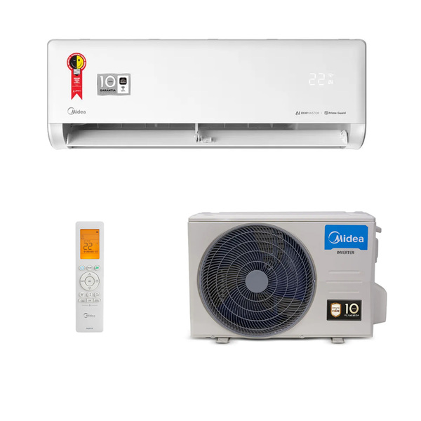 Ar Condicionado Split Inverter Quente e Frio 18000BTUs 220V Inverter AI Ecomaster Midea