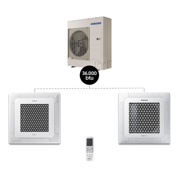 Ar Condicionado Inverter Cassete 4 Vias Windfree Com Wifi 36.