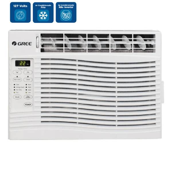 Ar Condicionado Janela Gree 7000 Btu/h Frio R32 Mecânico Gjc0