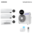 Ar Condicionado Kit Multi Split 3 Em 1 Com Wifi 2x9000 E 1x18