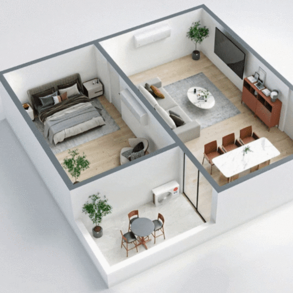 Tecnologia moderna com sistema Multi Split