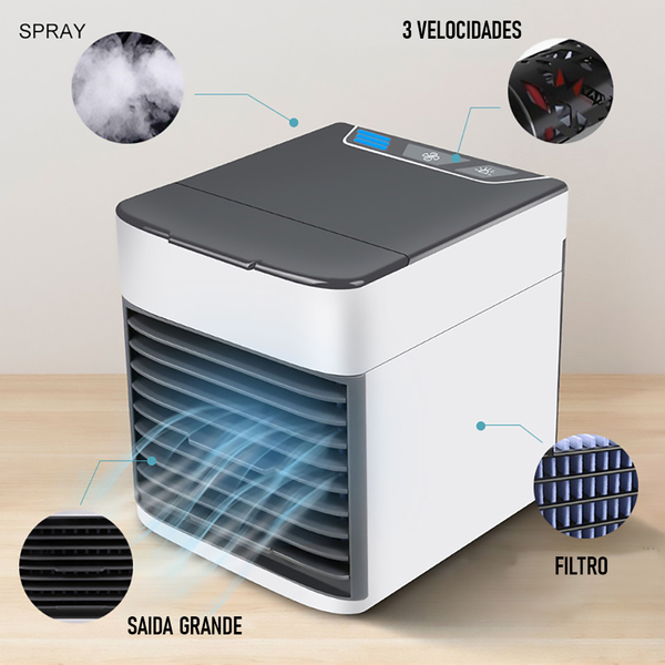 Ar Condicionado Portátil Arctic Air Cooler Umidificador Clima