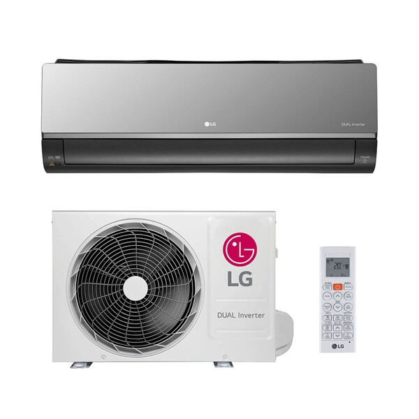 Ar Condicionado Split 12000BTUs Frio Cinza Escuro Espelhado 220V Dual Inverter Voice Artcool LG