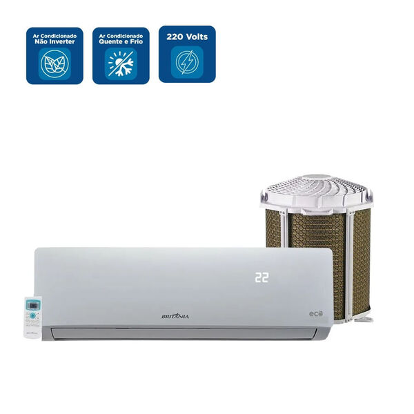 Ar Condicionado Split Hi Wall Britânia 12000 Btu/h Quente E F