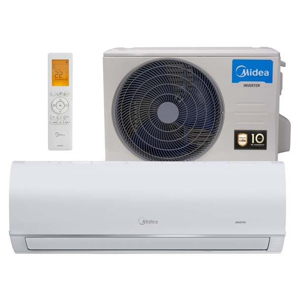 Ar Condicionado Split Inverter 12000 BTUs Frio Branco 127V (110V) Inverter Connect Midea