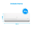 Ar Condicionado Split Inverter Frio 12000BTUs 127V 110V Eco Star Elgin